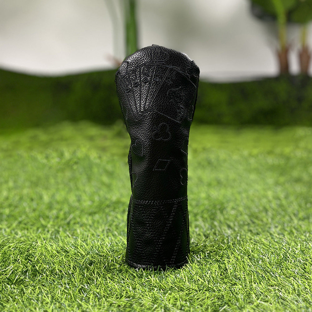 Golf Headcovers Embroidery Driver Cover Fariway Wood Headcover Hybrid Head Covers Leather Golf Club Covers for Most Brand