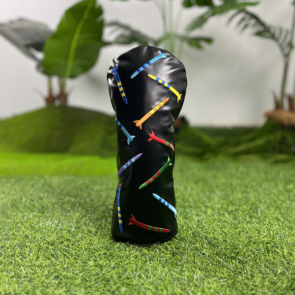 Golf Club Covers Colorful Tee Driver Cover Fairway Wood Headcover Hybrid Cover Leather 3 Wood Headcovers Mallet Putter Headcover Blade Putter Cover for Odyssey Scotty Cameron Taylormade
