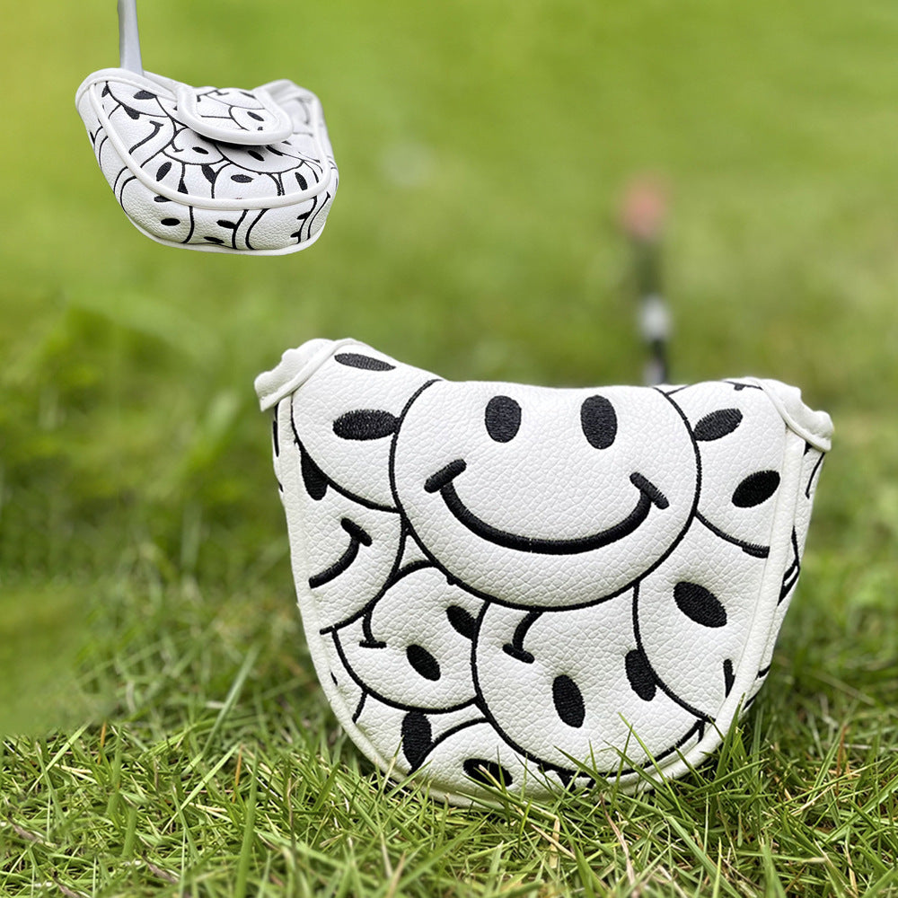 Playful smiley face emoticons blade headcover