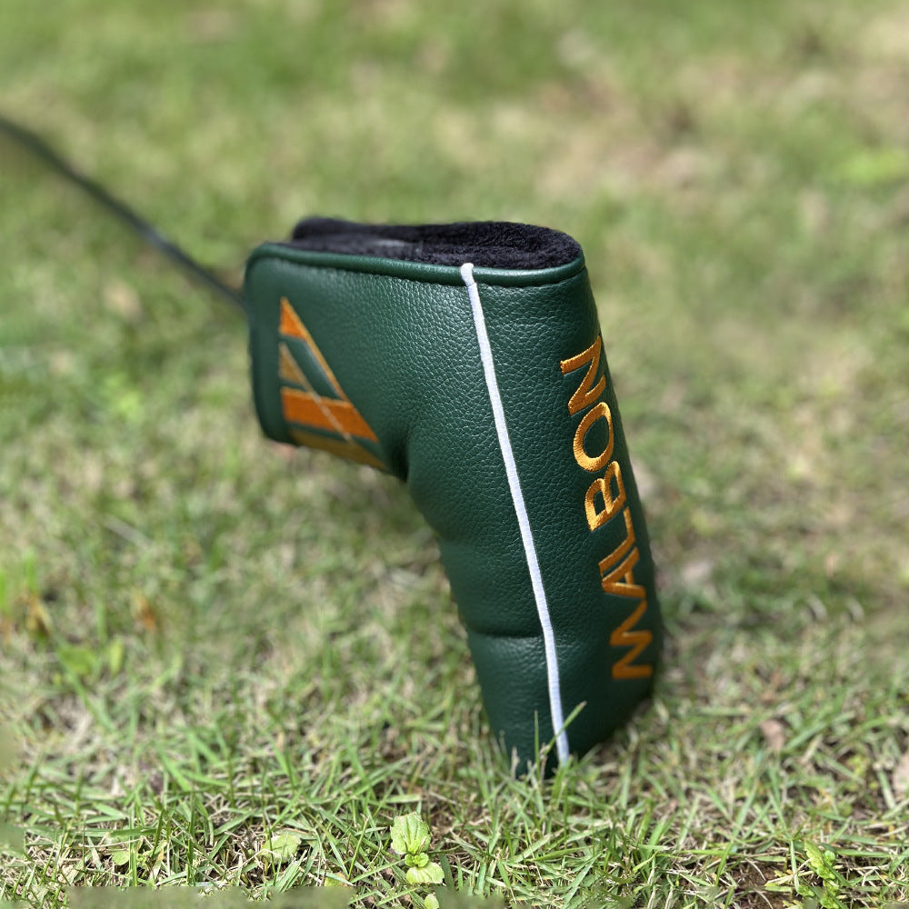 New Arrival Golf Headcovers Golf Club Head Covers May The Course Be with You Style Elegant Embroidery Premium Leather Driver Fairway(FW) Wood Hybrid(UT) with Number Tags, Golf Mallet Putter Cover