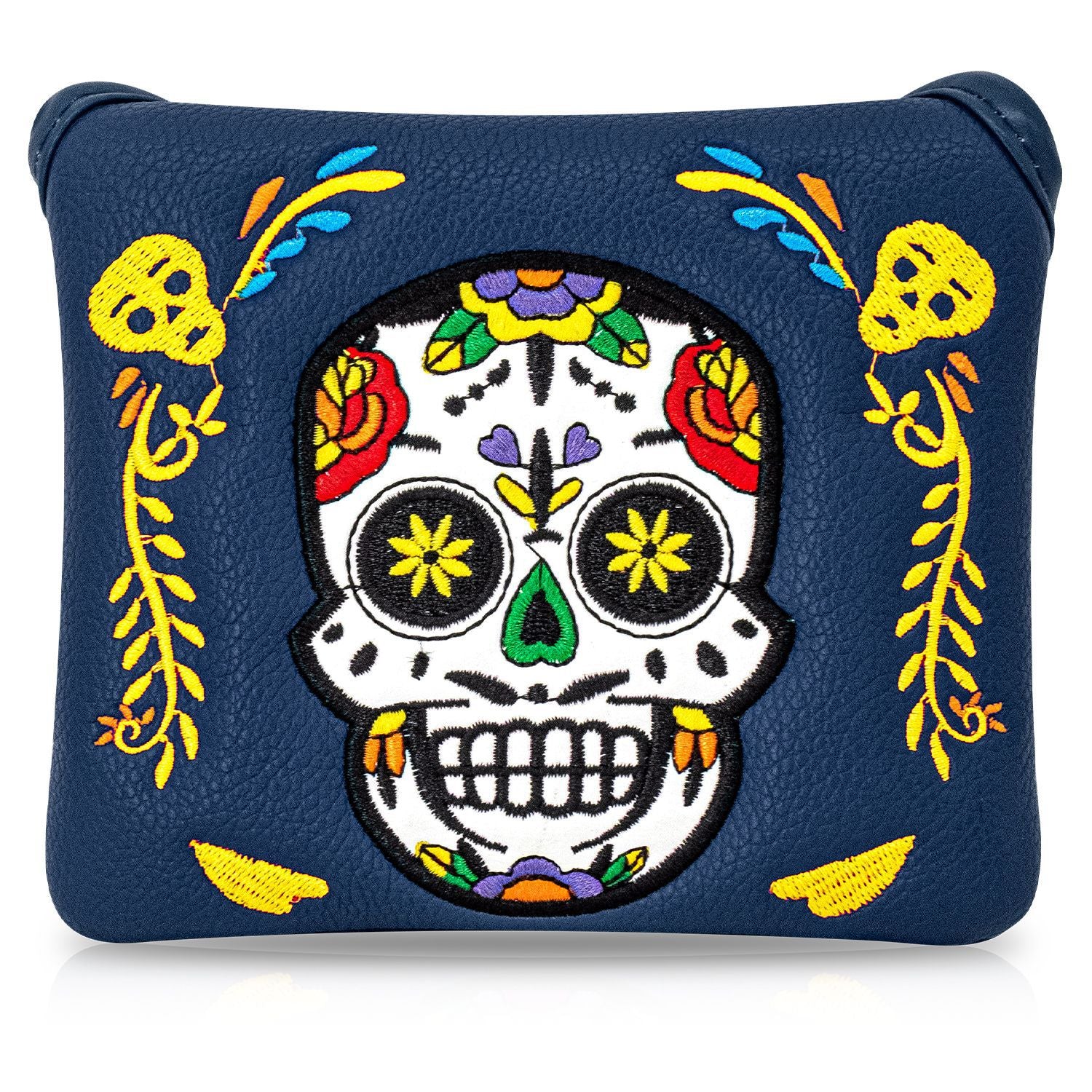 Personalized Day of the Dead Style skull putter cover