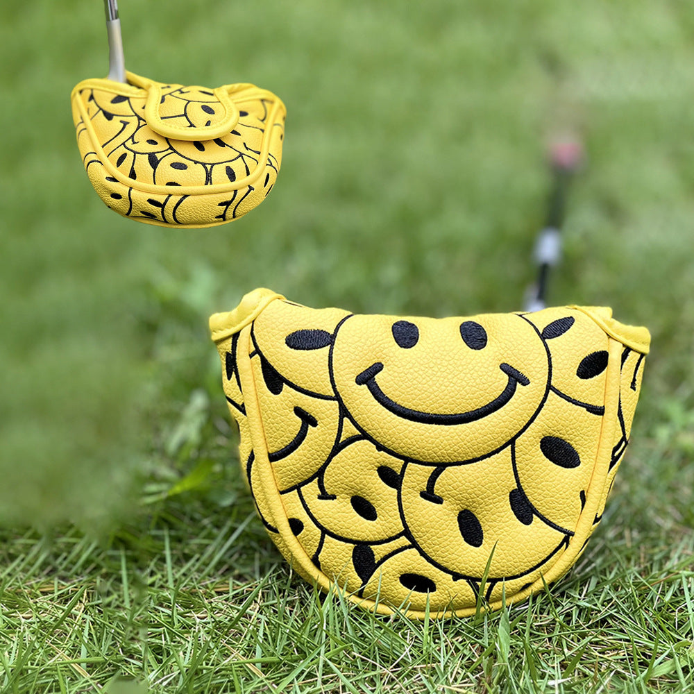 Playful smiley face emoticons blade headcover