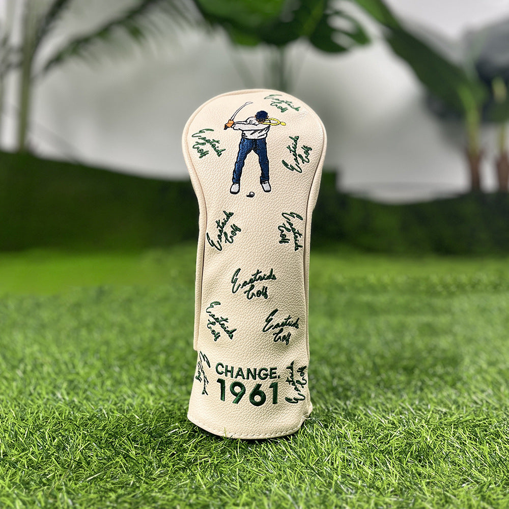 Golf Embroidery Funny Golf Head Covers Premium Funny Driver Headcover, 3 Wood Headcover (Fairway Wood Head Cover), Hybrid Headcover fits for All Brand