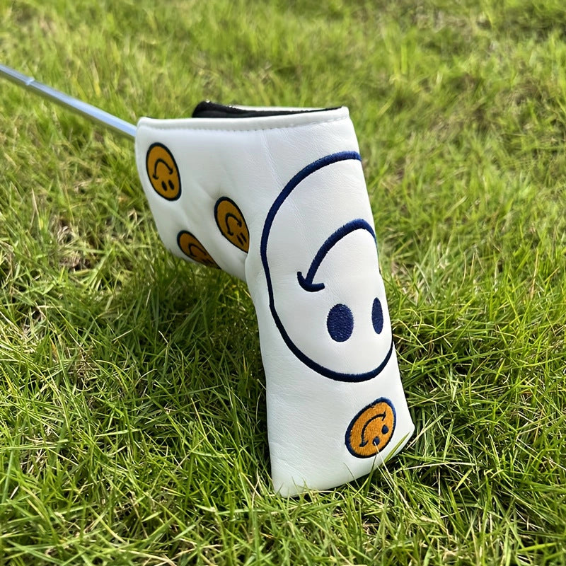 Playful smiley face emoticons blade headcover