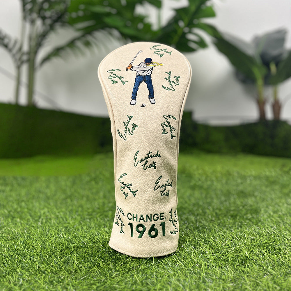 Golf Embroidery Funny Golf Head Covers Premium Funny Driver Headcover, 3 Wood Headcover (Fairway Wood Head Cover), Hybrid Headcover fits for All Brand