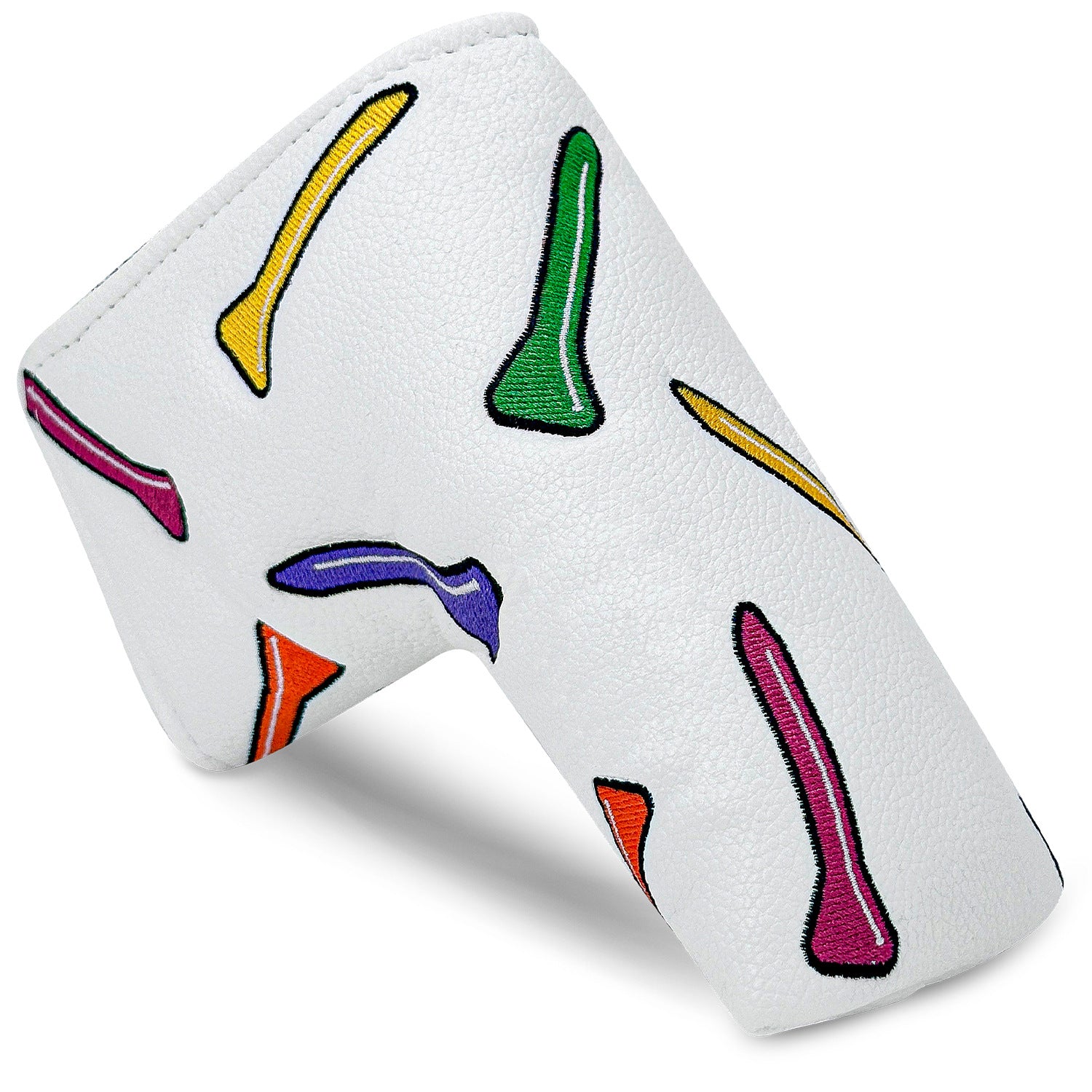 Colorful Golf Tees Custom Embroidered Golf Head Covers