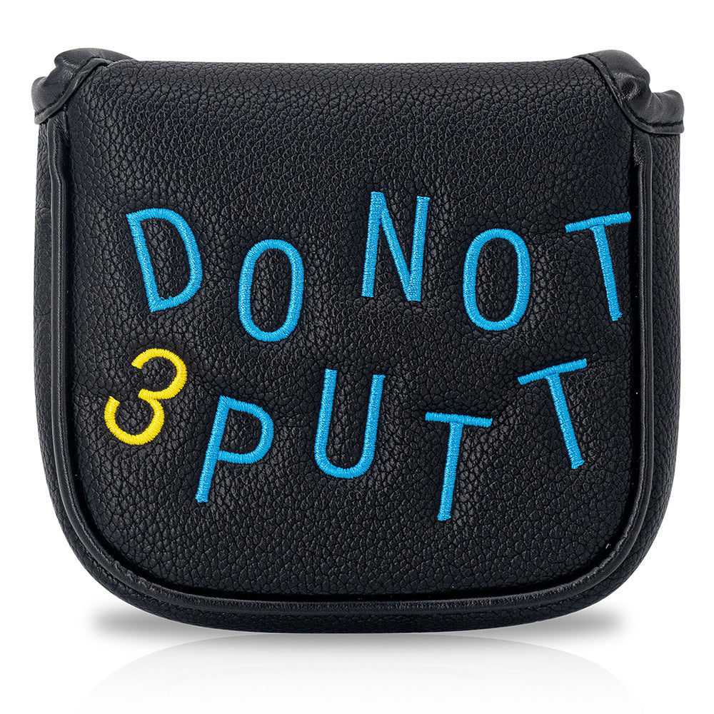 Golf Headcovers Golf Club Head Covers May The Course Be with You Style Elegant Embroidery Premium Leather Driver Fairway(FW) Wood Hybrid(UT) with Number Tags, Golf Mallet Putter Cover