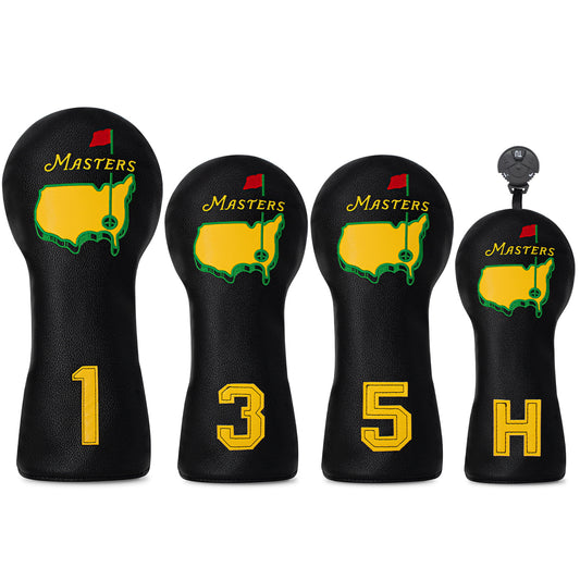 Funny Golf Head Covers - Leather Driver Headcover, Fairway Wood, and Hybrid Covers - Inspired Design with Premium Embroidery - Unique Golf Gift & Accessories for Men and Women Golfers