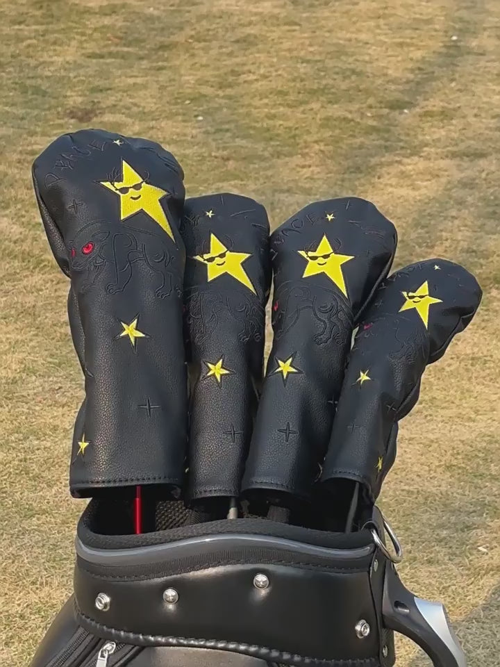 Five-Pointed Star Embroidery Golf Club Covers