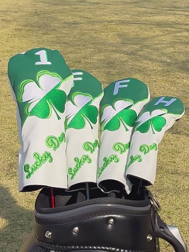 Lucky Four Leaf Clover Golf Club Covers
