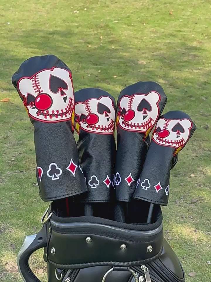 Clown Embroidery Golf Club Head Covers