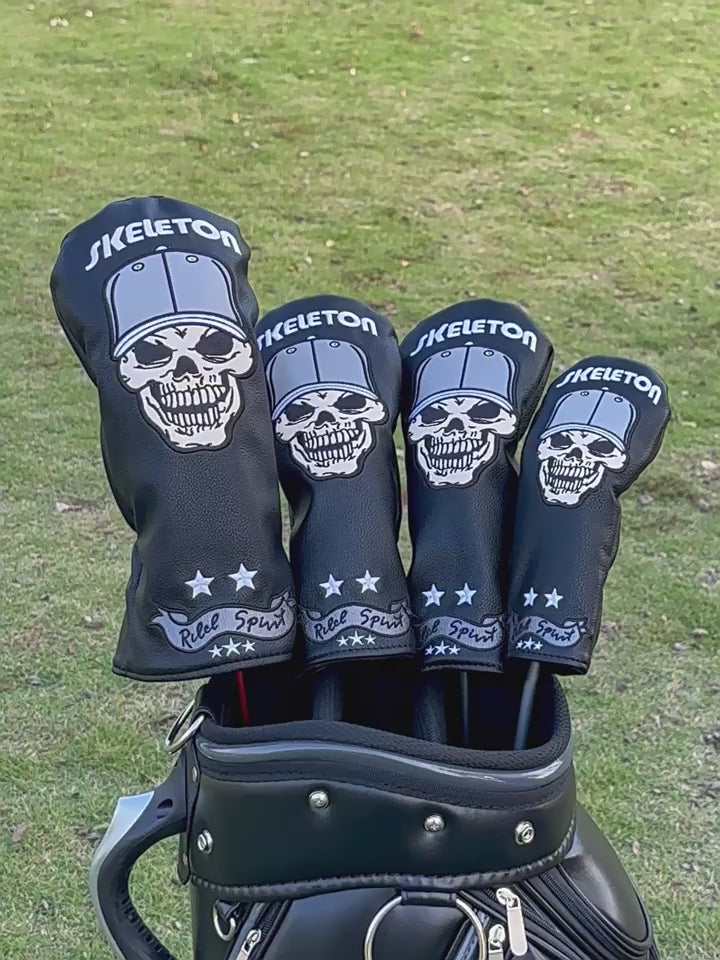 Skull Golf Club Head Covers with Star Embroidery