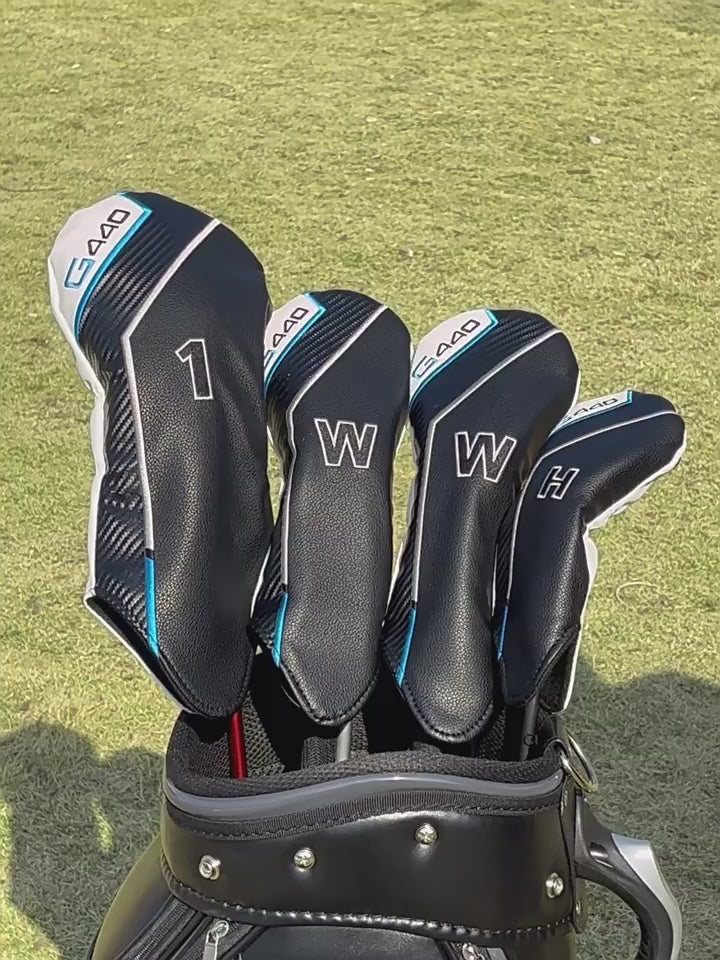 Sports Golf Head Covers 4pcs or 1pc  Premium PU Leather